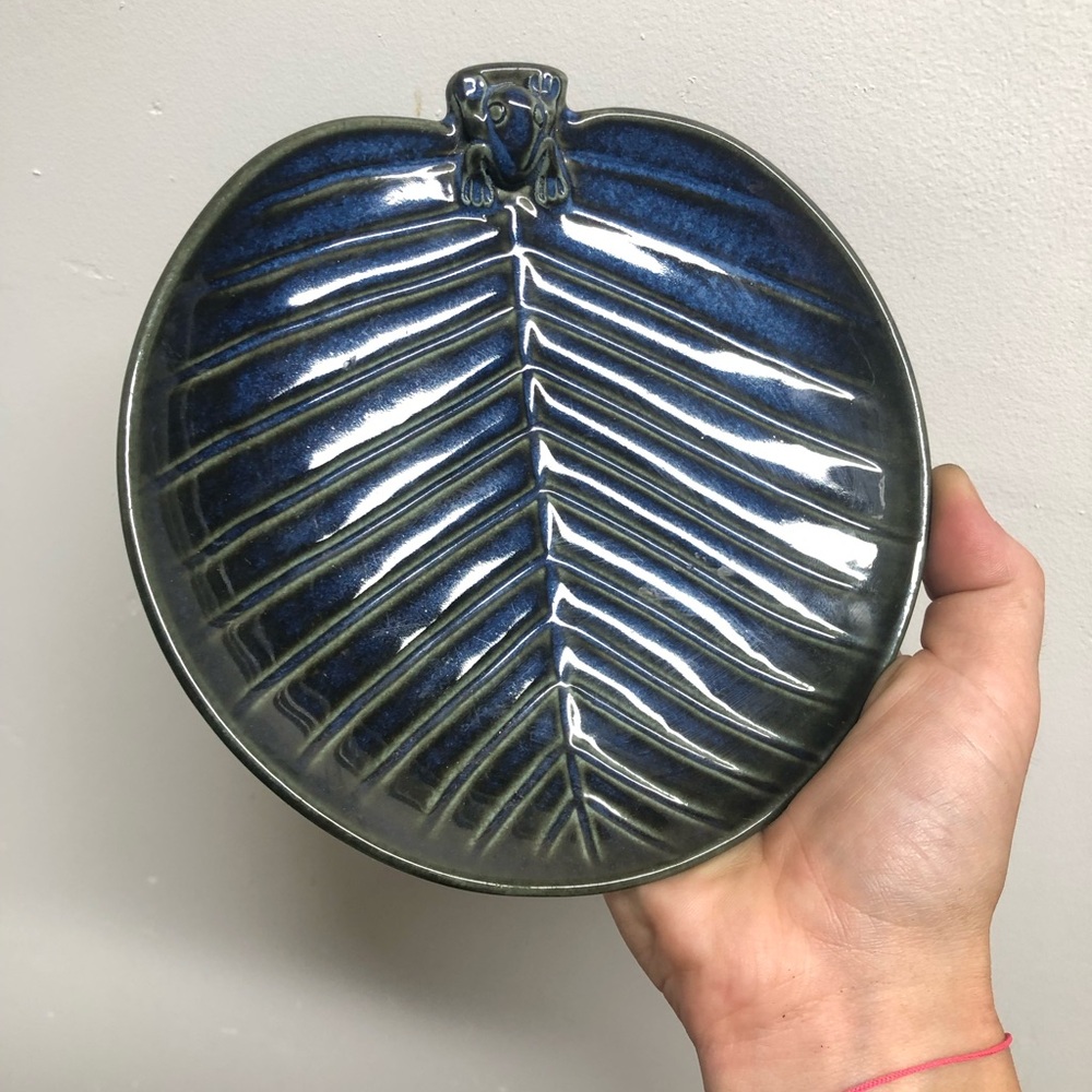 Blue Frog Jewelry Dish
